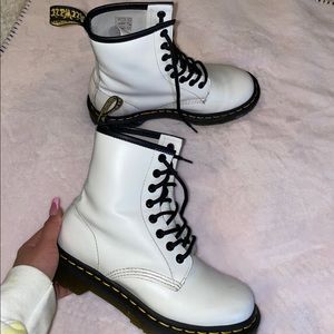 Dr Martens 1460 White boots